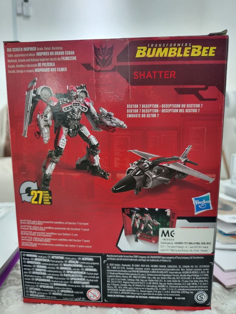 Transformers Studio Series 59 Shatter jet mode, Hobbies & Toys, Toys
