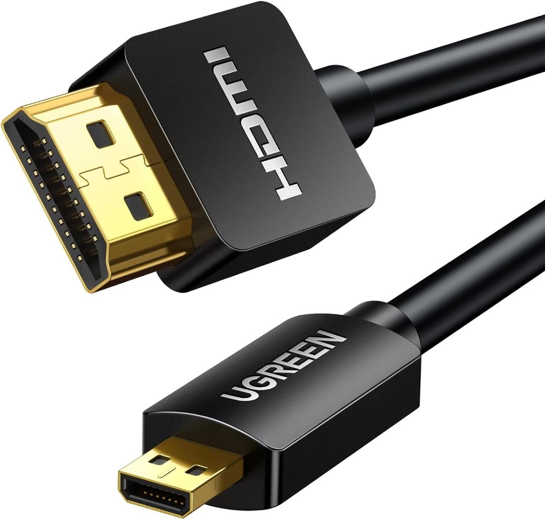 Micro HDMI to HDMI Adapter - 4K 30Hz Video - Durable High Speed Micro HDMI  Type-D to HDMI 1.4 Converter/Cable Adapter Dongle - Ultra HD HDMI Monitors