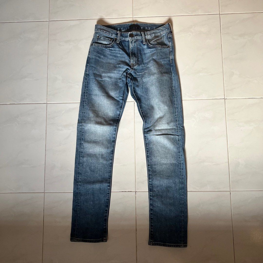 Uniqlo Ultra Stretch Skinny Fit Colour Jeans Denim Pants, Men's Fashion,  Bottoms, Jeans on Carousell