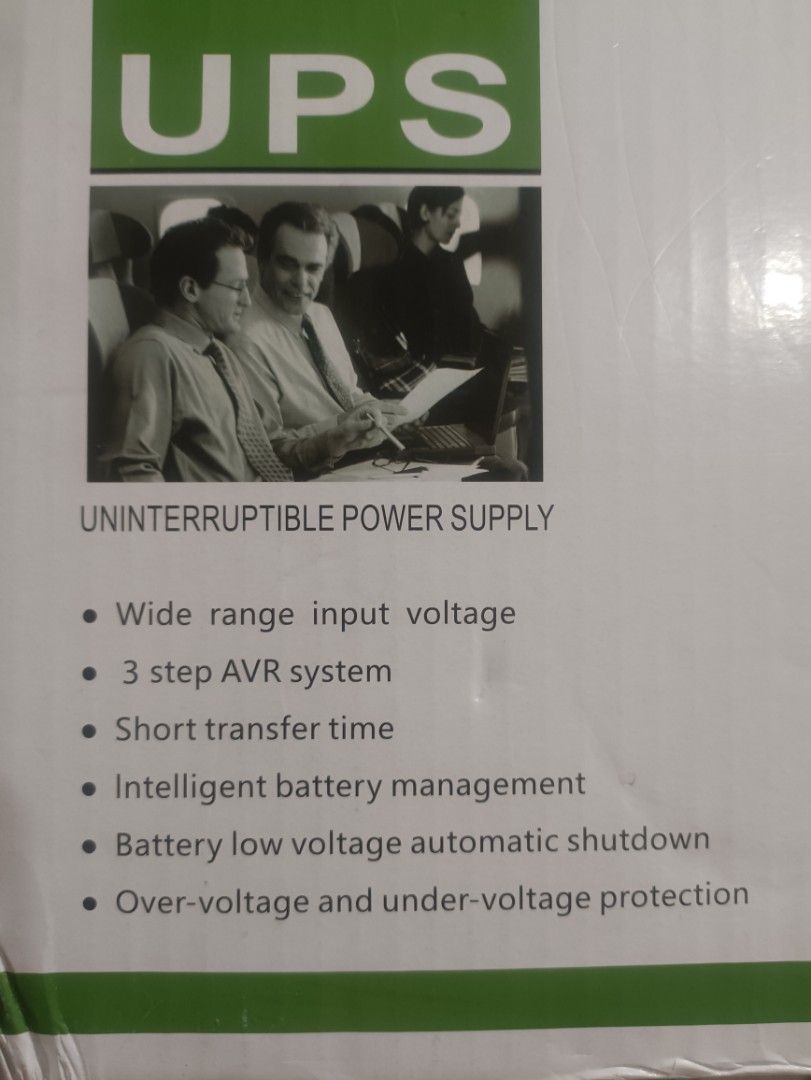 UPS (Category: Chargers) located in Imus. Submitted by lovecruzat (Listing ID 1274964436, Image 3). Description: ✔️ Uninterruptible power supply🔌 ✔️ Perfect for PCs or laptops so you don't lose your files in case of power loss 💻🖥️ ✔️ Used only once or twice👍 ✔️ With original box📦.