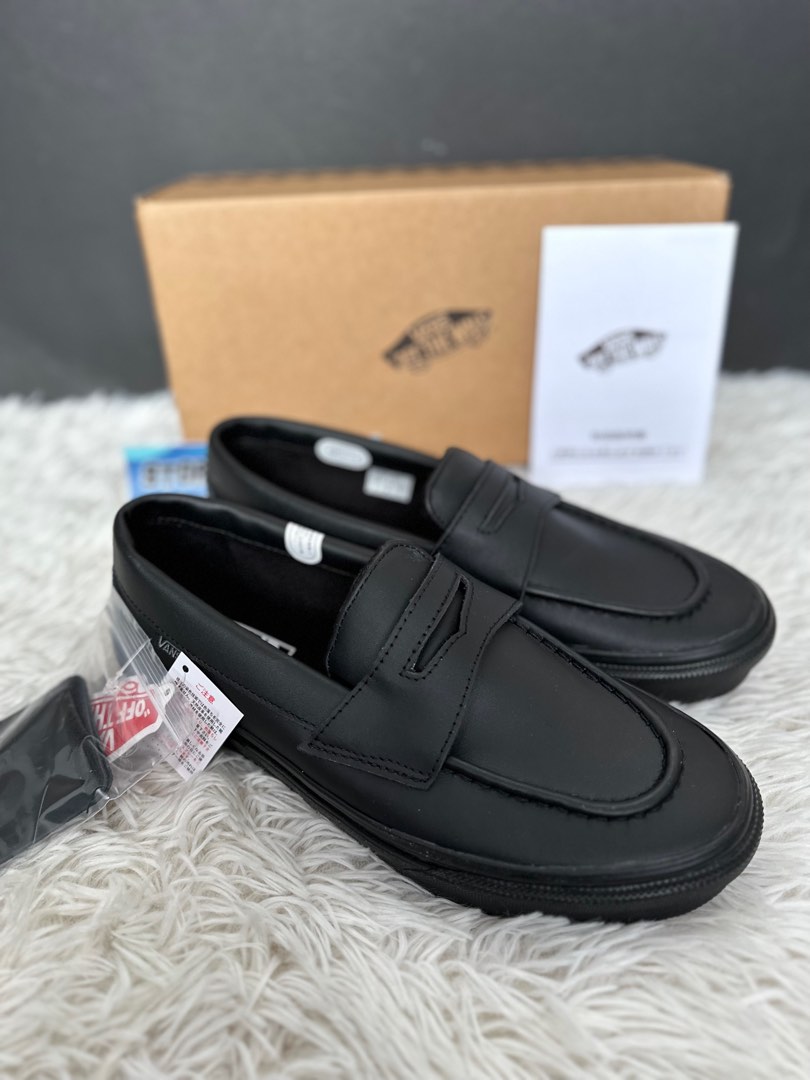Vans leather loafers new arrivals