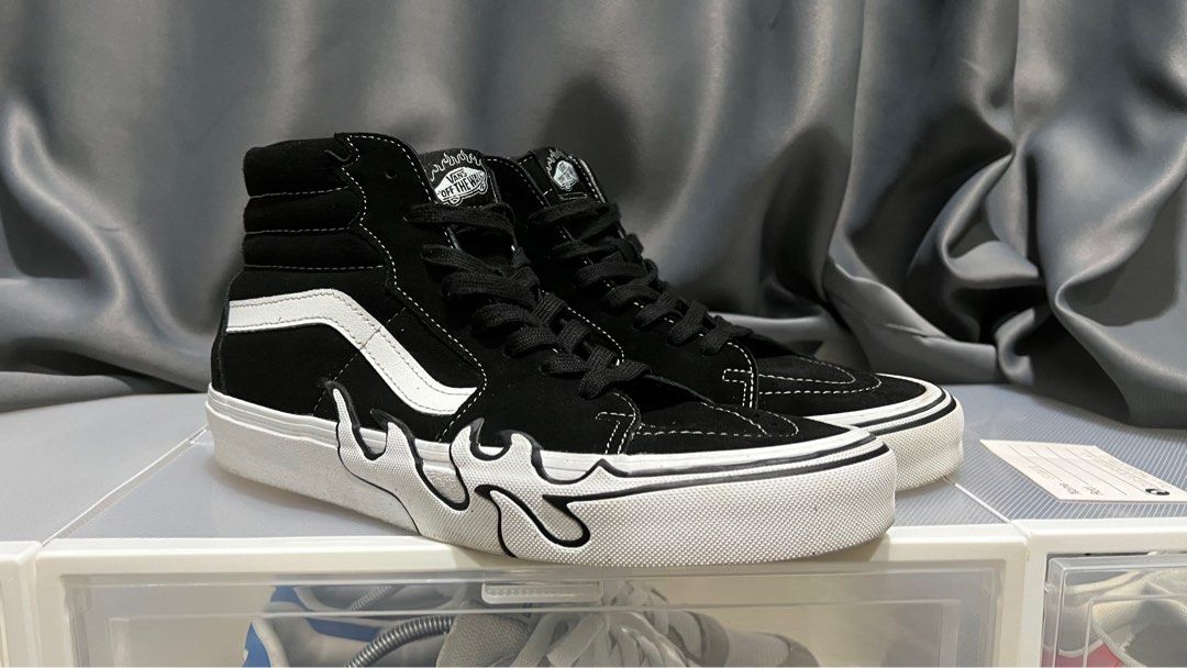 Vans SK8 Hi Flame Suede Men s Fashion Footwear Sneakers on