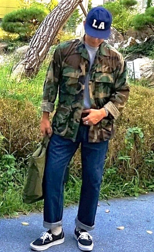 Army fatigue bubble online jacket