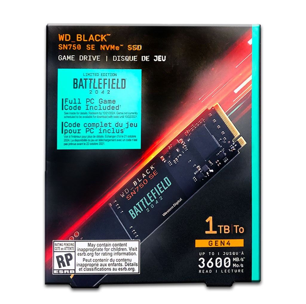 WD_BLACK 1 To SN770 M.2 2280 Disque de jeu PCIe Gen4 NVMe
