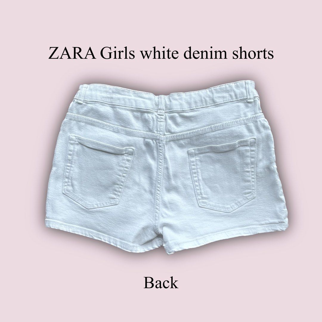 white denim shorts for kids girls teens clothes