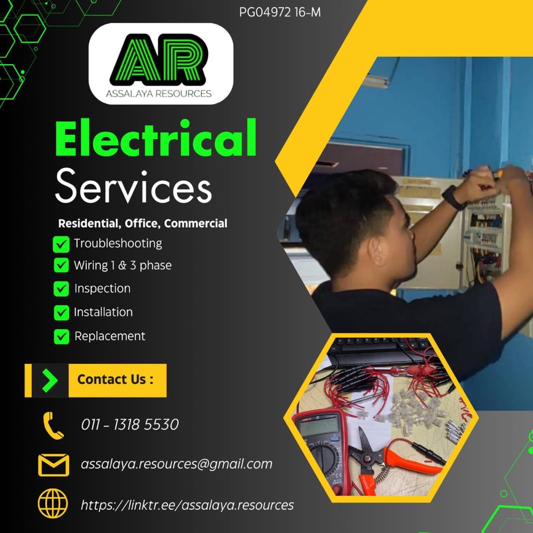 Wiring / Pendawaian / Repair peralatan & segala berkaitan elektrik