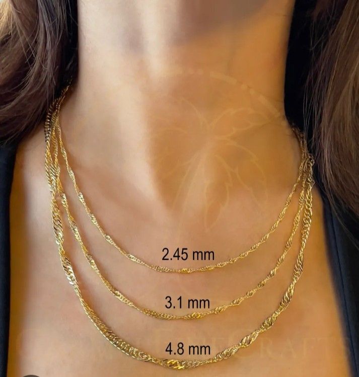 Chain best sale gold woman