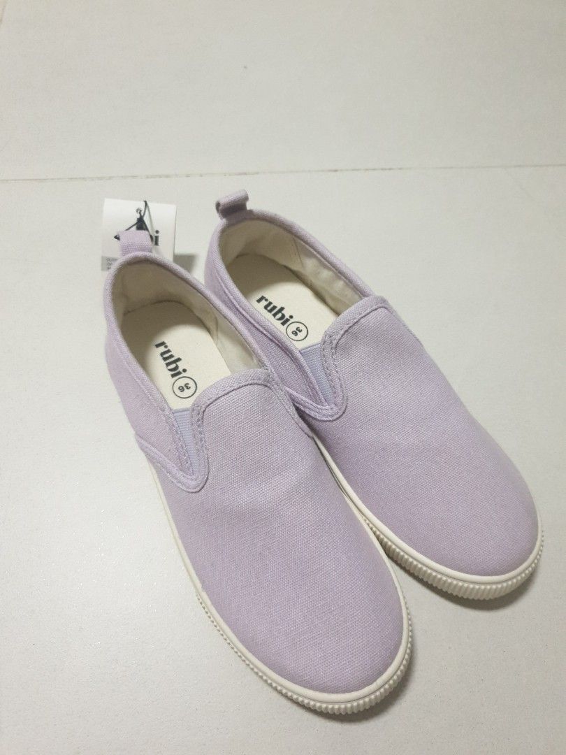Purple slip on shoes hot sale