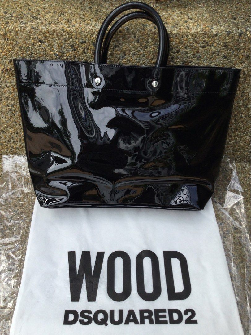 Wood dsquared2 tote outlet bag
