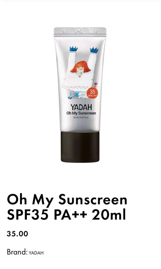 Yadah sunscreen on sale