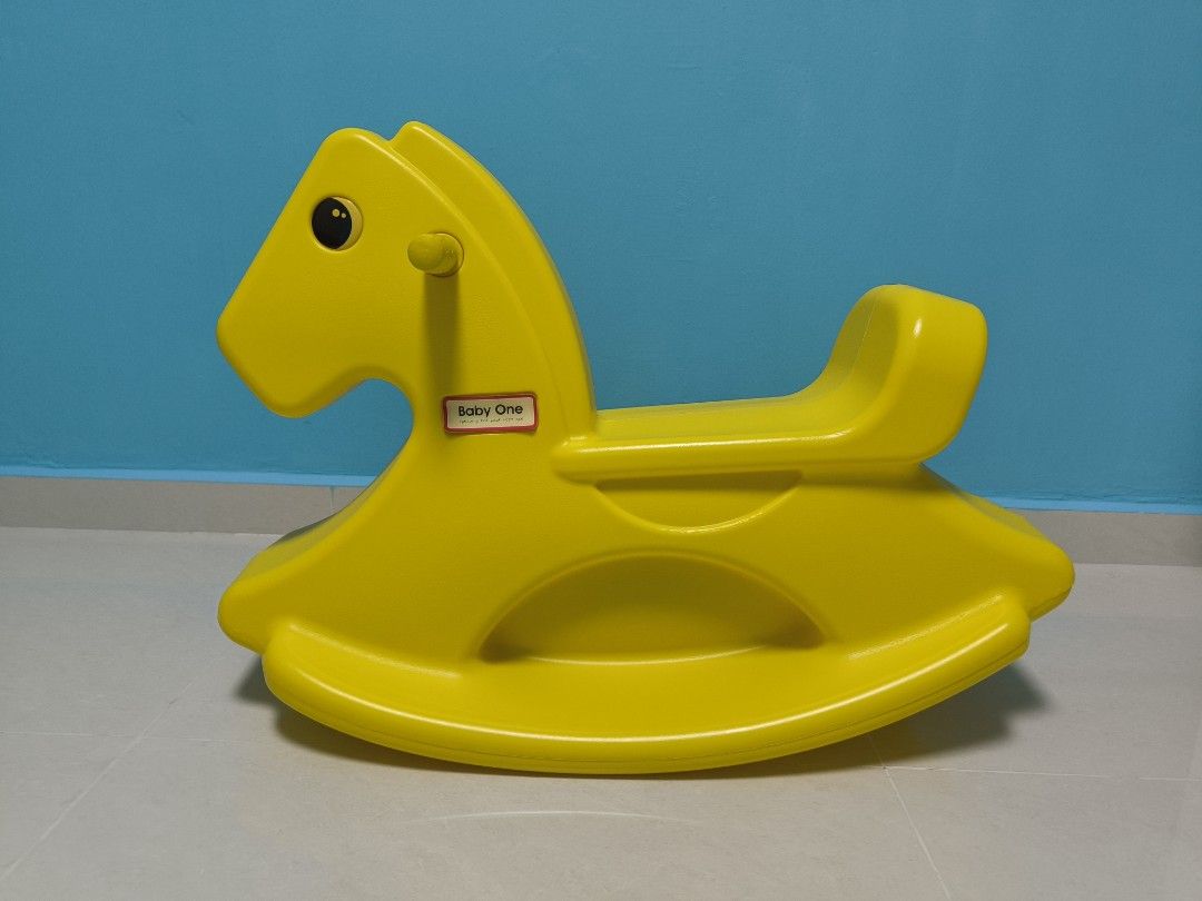 Yellow Rocking Horse Babies Kids Infant Playtime on Carousell