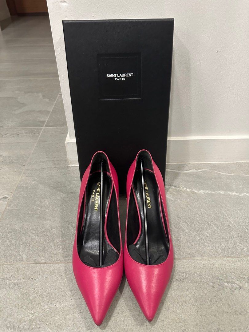YSL pink heels