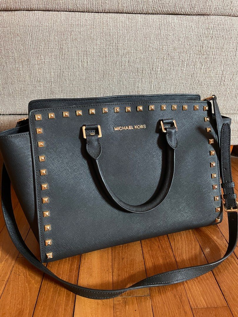 Selma medium store saffiano leather satchel