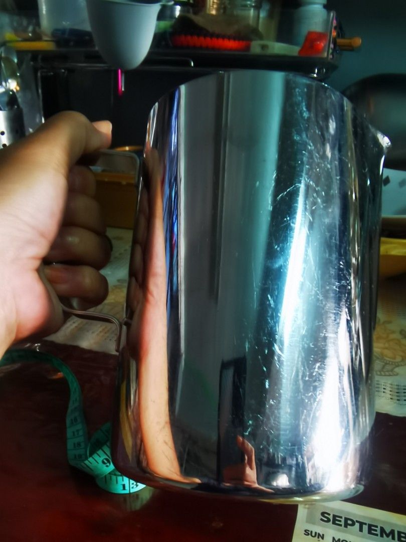 16cm stainless milk pitcher (Category: Coffee & Tea Tableware) located in Guagua. Submitted by goodbuysathome (Listing ID 1269139960, Image 1). Description: From Korea makapal po.