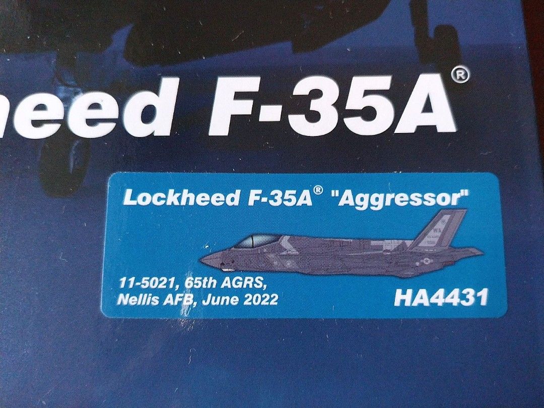 1/72 Hobbymaster F-35A Lightning II US Air Force HA4431 美國空軍 