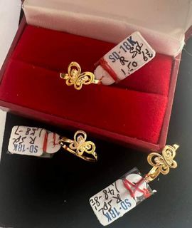 18K Saudi Gold butterfly ring