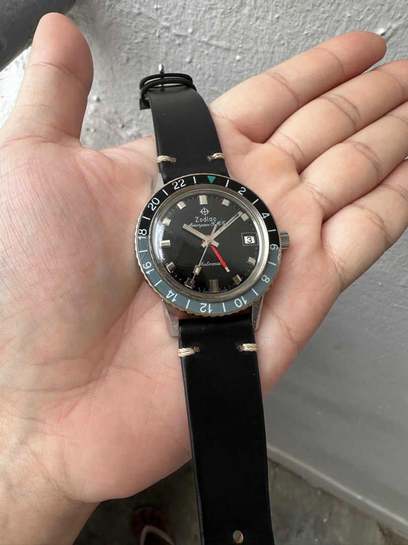 1960s Zodiac Aerospace GMT ref 252 934B Luxury Watches on Carousell