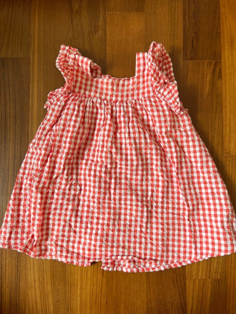Gingham red dress online