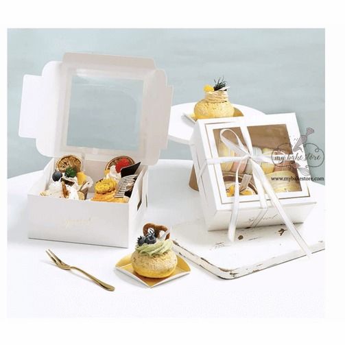 5pcs-4/5 inch Cake box Pastry box Cheesecake Box, Hobbies & Toys ...