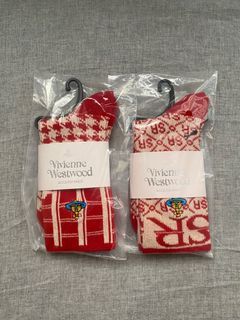 Vivienne Westwood socks accessories 刺繡 logo 中筒襪 女裝襪 聖誕襪 聖誕禮物