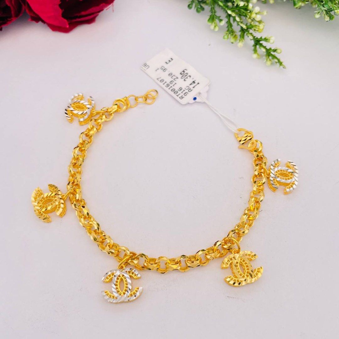 Real gold anklet top