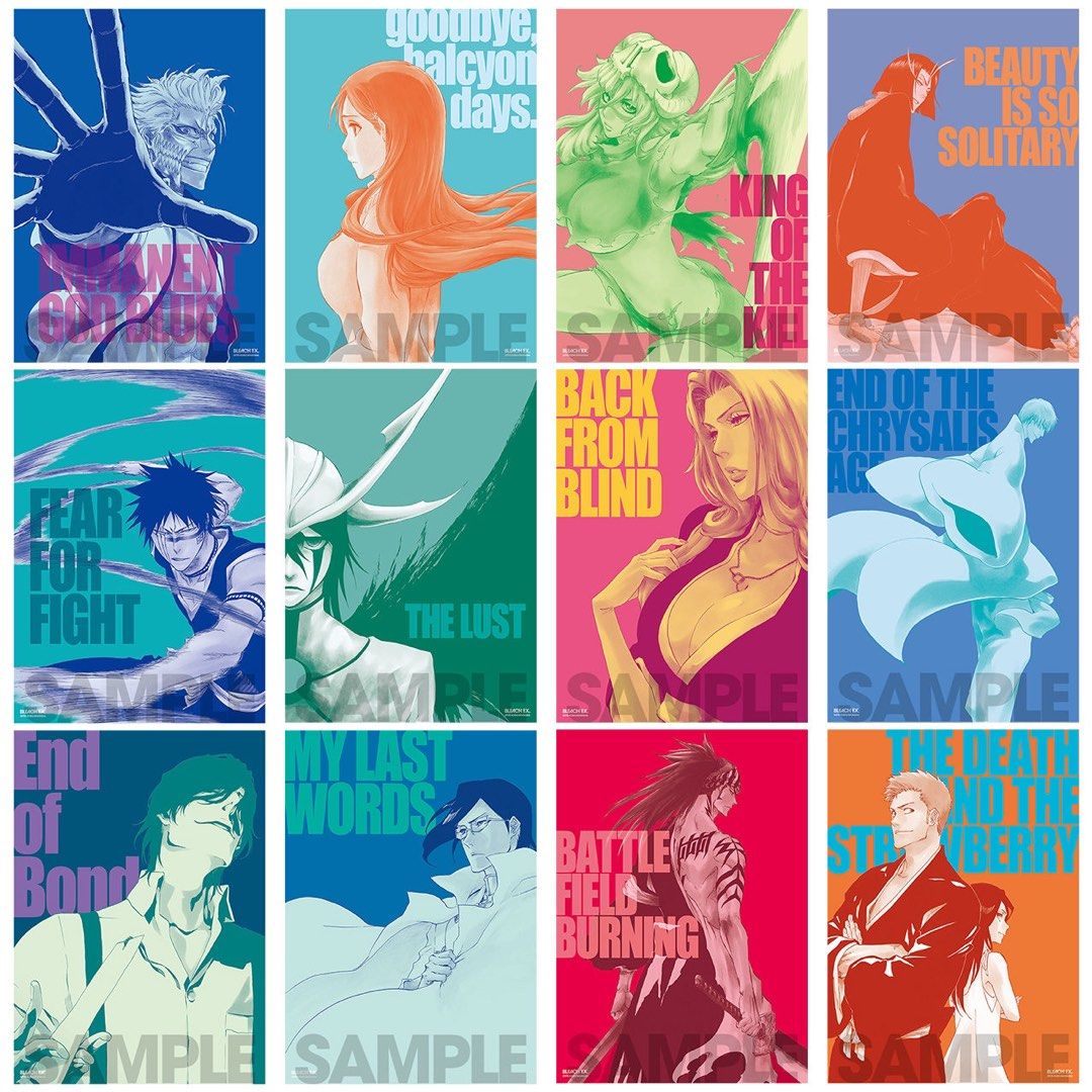 東京代購】死神BLEACH EX. 原畫展A3海報poster, 玩具收藏品, 紀念品及