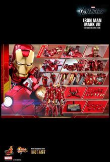 全新 hottoys 1/6 mms500 D27 avengers 1 iron man mark VII 7 diecast 普通版 啡盒未開