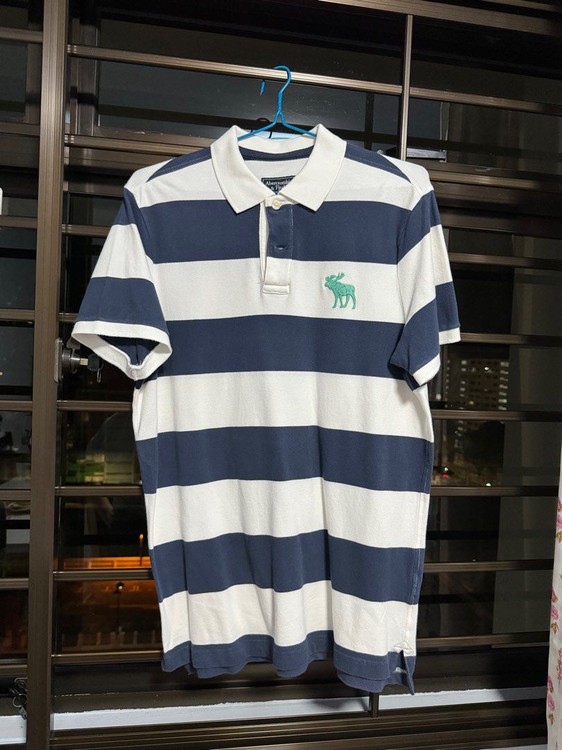 Abercrombie Fitch Men Rugby Polo Tee Men s Fashion Tops Sets