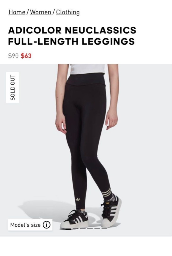 adidas Adicolor Neuclassics Full Length Leggings (Plus Size