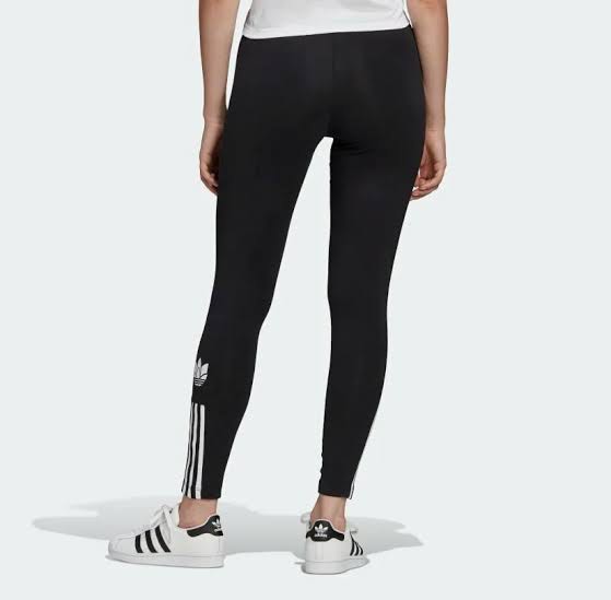 NWT: Women's Adidas Originals 3-Stripe Trefoil Tights, Black, Size L | eBay