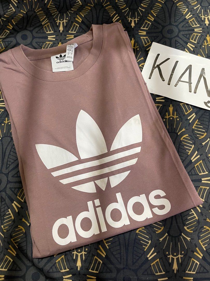 Adidas rose gold new arrivals trefoil shirt