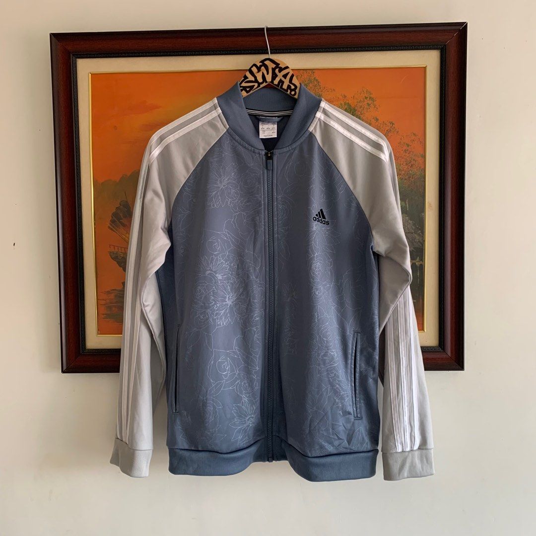Adidas embossed track jacket online