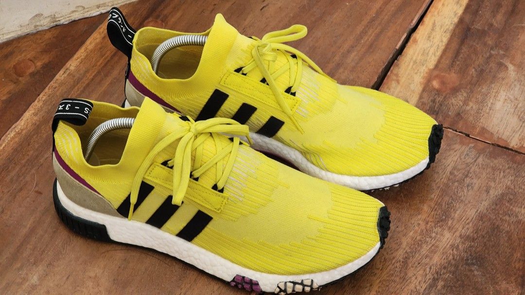 Adidas nmd racer primeknit solar yellow sales
