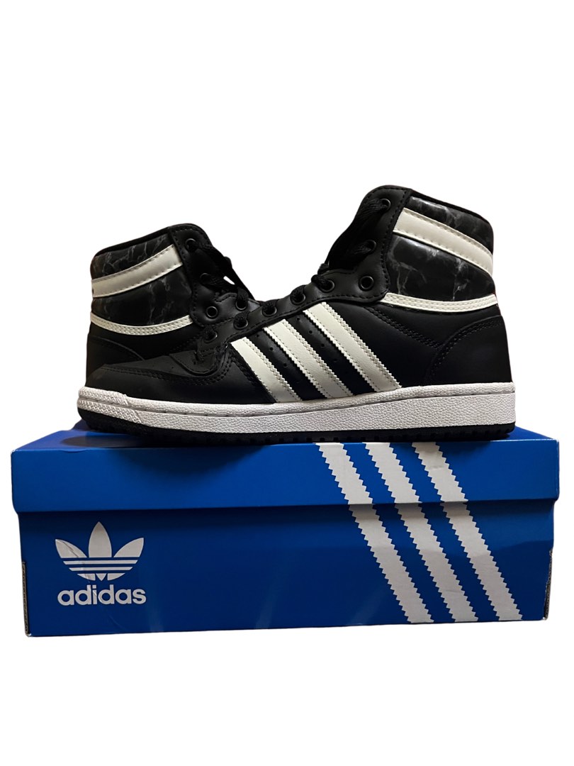 Adidas top ten black and white store