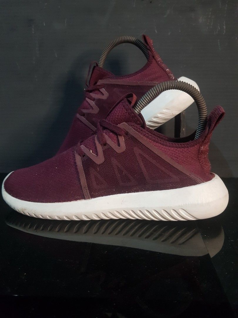 Adidas Tubular Viral 2.0 Maroon Fesyen Wanita Sepatu di Carousell