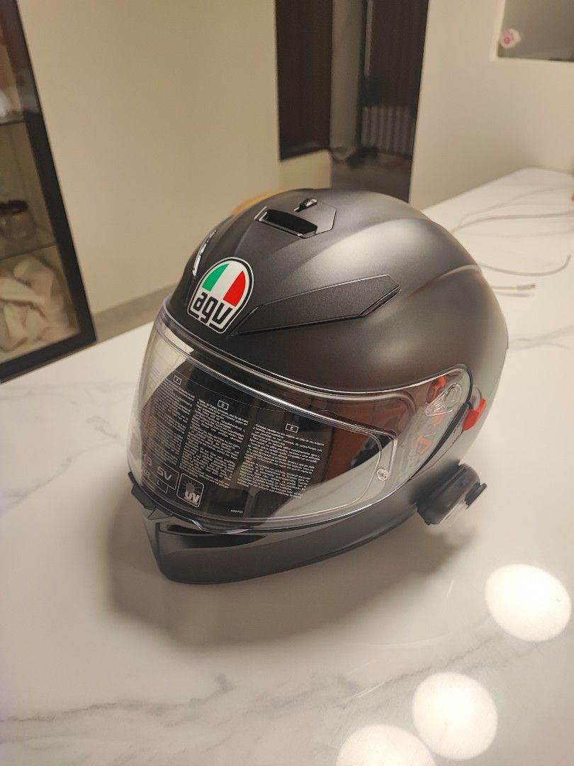 AGV K3 SV Solid Matt Black L Motorcycles Motorcycle