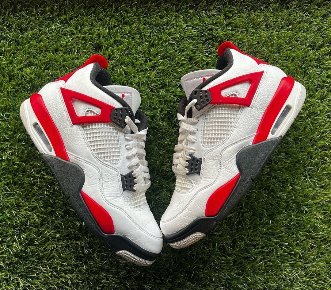 Red cement jordans on sale