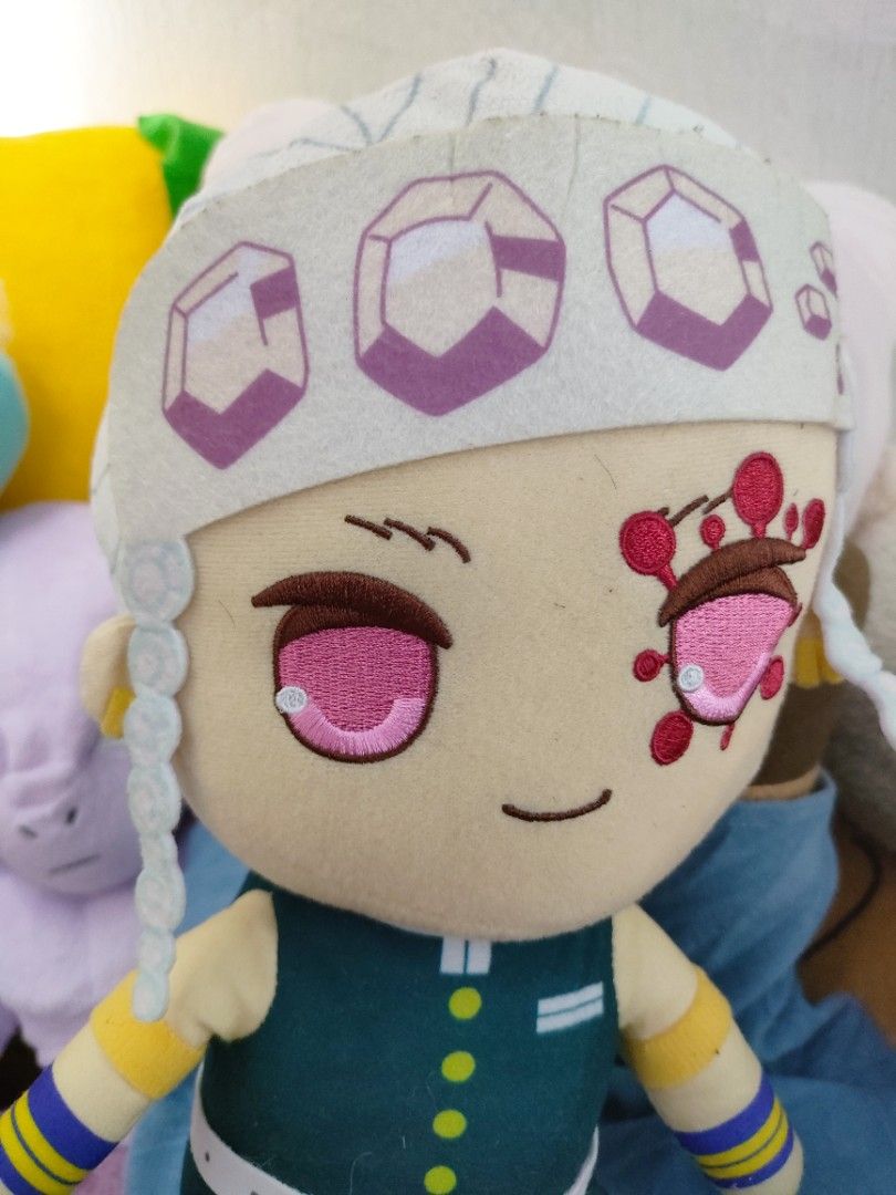 Anime demon slayer uzui tengen plush soft toy, Hobbies & Toys, Toys