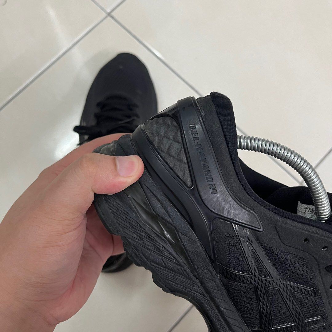 Asics Gel Kayano 24 Triple Black All Black Men s Fashion