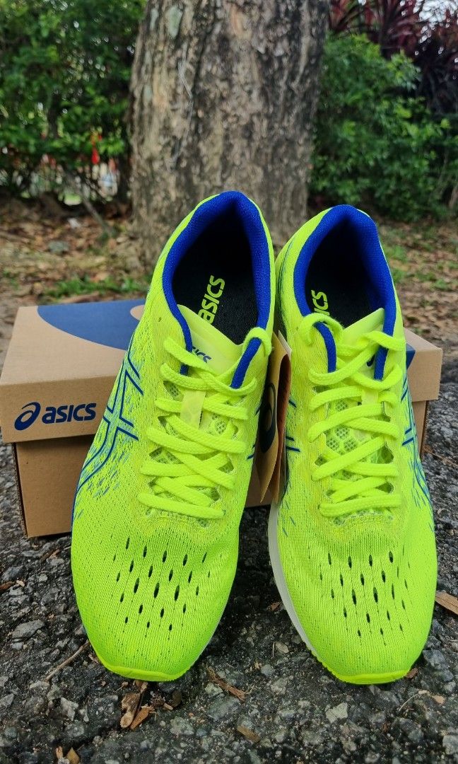 ASICS TARTHEREDGE 3 SAFETY YELLOW MONACO BLUE Men s Fashion Footwear Sneakers on Carousell