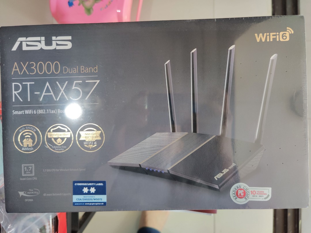 Asus Rt-ax57 (ax3000) Dual Band Wifi 6 Extendable Router, Computers 