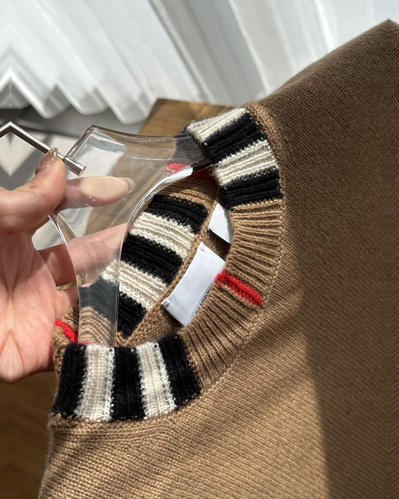 Burberry color block sale sweater