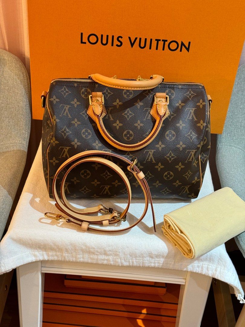 Authentic Louis Vuitton Speedy Bandouliere 30 Monogram Bag Luxury Bags Wallets on Carousell