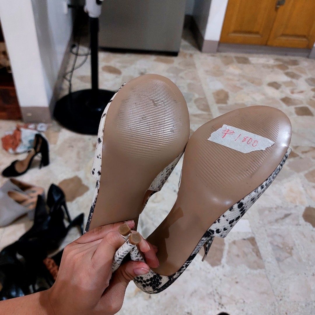 Authentic Steve Madden Sinful Snake Skin Heels Women s Fashion