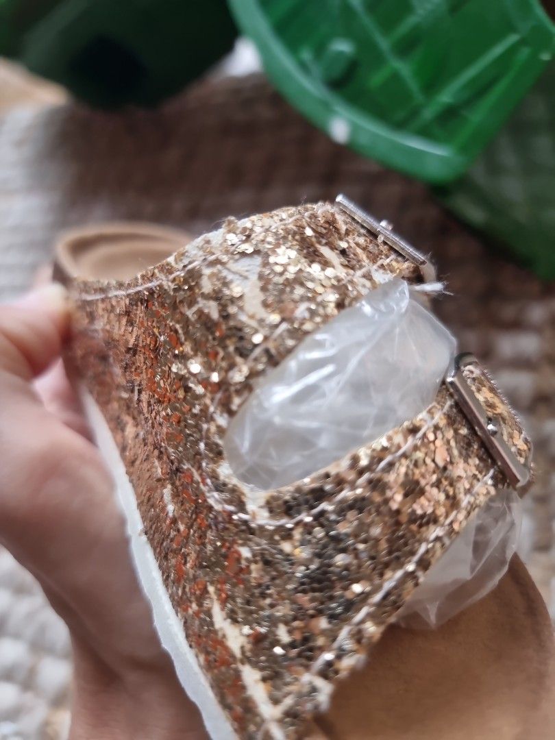 Gold clearance glitter birkenstocks