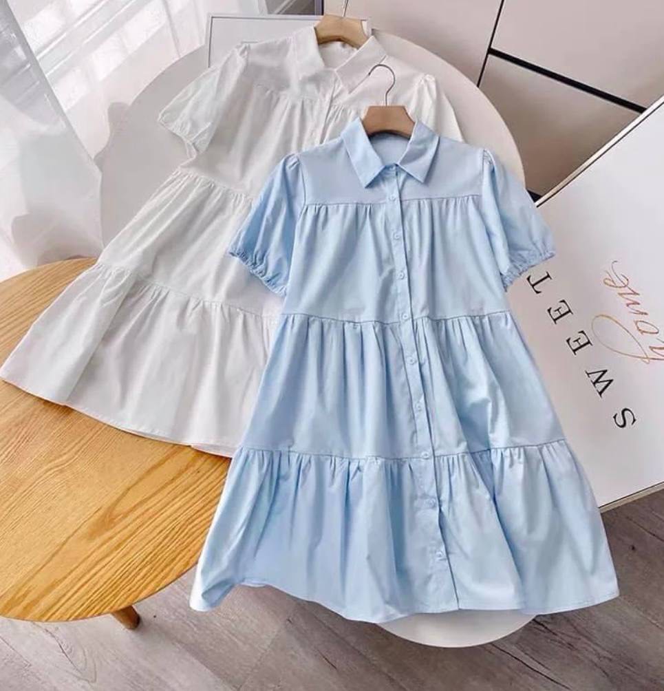 Baby Blue Dress, Women's Fashion, Dresses & Sets, Dresses on Carousell