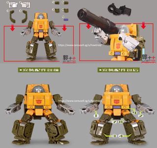 <Back Order - Read Listing> Go Better Studio, GX-58 gap fillers and upgrade kit for Studio Series SS86 86-22 Brawn, Transformers