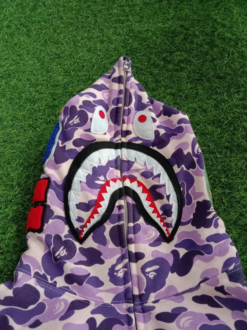 BAPE ® SHARKS JACKET PULLZIPP, Men's Fashion, Coats, Jackets and ...