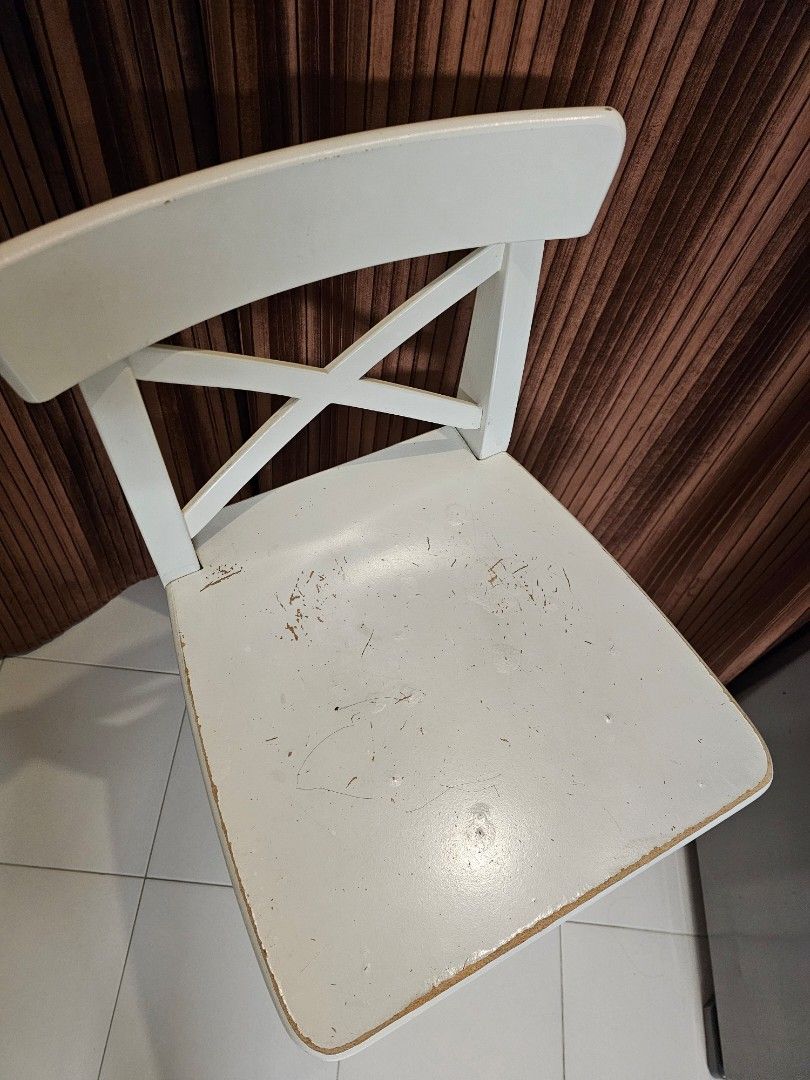 Bar stool with IKEA ingolf chair, Furniture