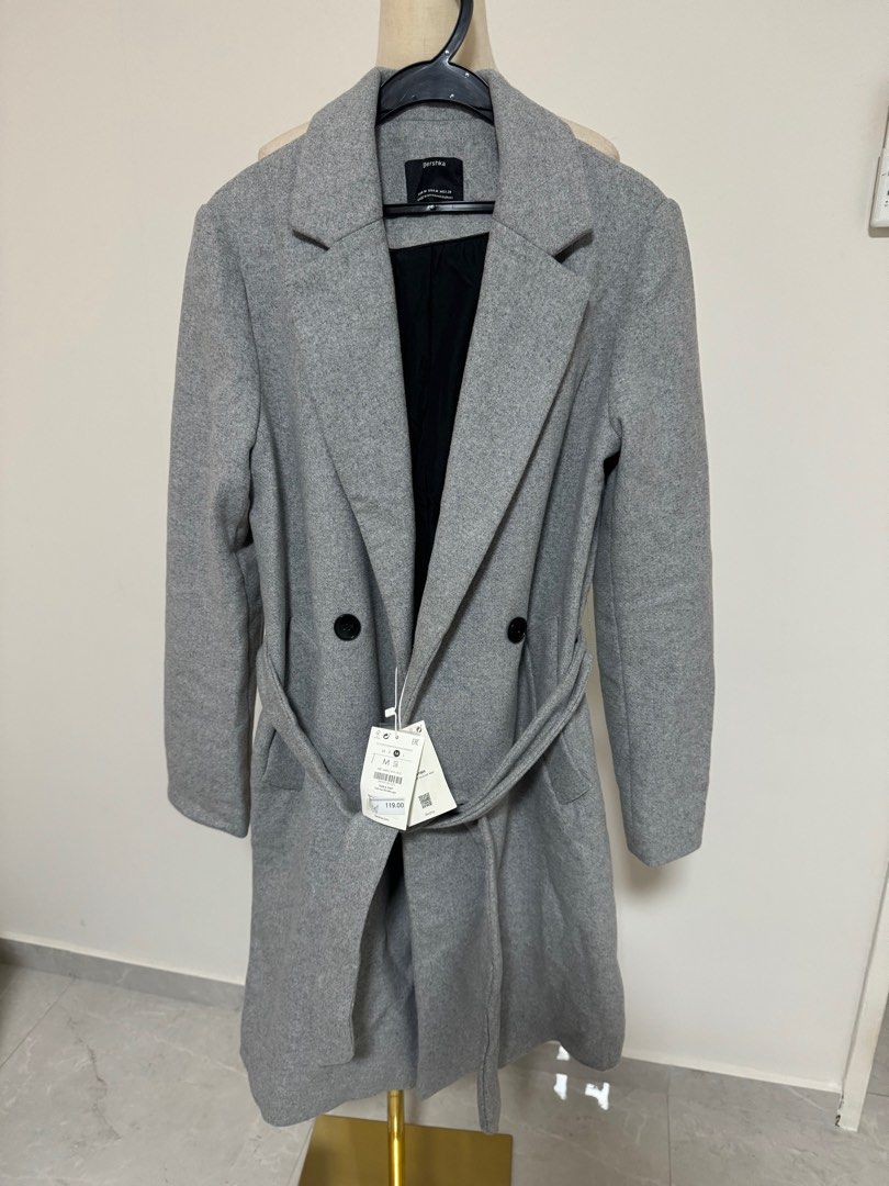 Bershka overcoat on sale
